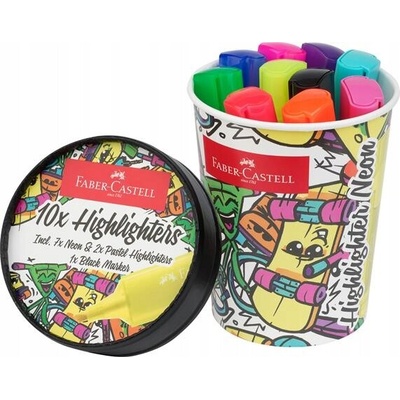 Faber-Castell 1546 Ice Cream Cup 10 barev Neonové