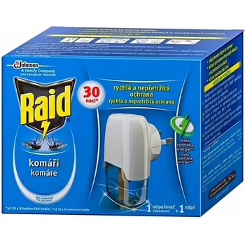 Image 1 of Raid ел. изпарител + пълнител срещу комари 21 мл