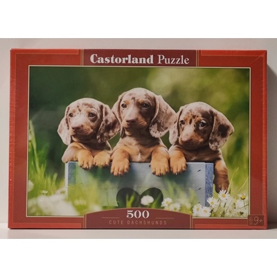 Castorland Pejsci roztomilí jezevčíci 53605 500 dílků