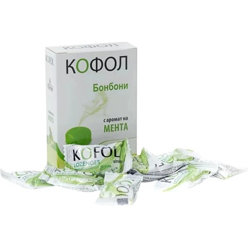 Charak Pharma Кофол с аромат на мента, 12 бонбона, Charak Pharma