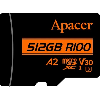 Apacer microSDXC 512GB UHS-I U3/V30/A2/CL10 (AP512GMCSX10U8-R)