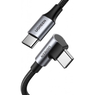 Ugreen US334 USB-C-USB-C, lomený, 5A, PD 100W,,1m, černý