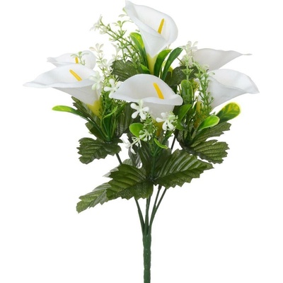 Kytica Kala, zeleň 33cm biela 239467