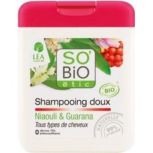 SO’BiO šampon jemný na vlasy niaouli-guarana 250 ml