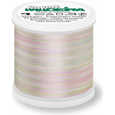 Vyšívací nit Madeira Rayon Multicolor č. 40 (200m) barva 2101 baby blue/pink/mint