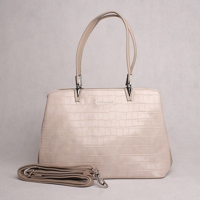 David Jones Paris Středně velká kabelka do ruky CM6456A světlešedá