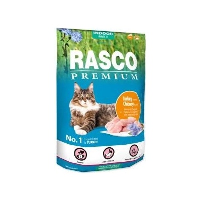 Rasco Premium Cat Kibbles Indoor Turkey Chicori Root 400 g