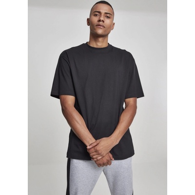 Urban Classics Prodloužené bavlněné rovné pánské triko černá