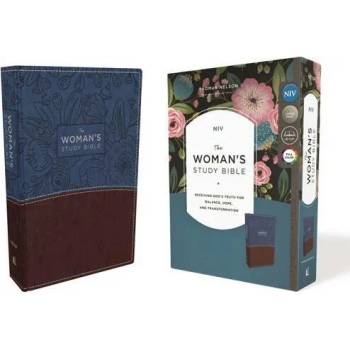 Image 1 of NIV, the Woman's Study Bible, Imitation Leather, Blue/Brown, Full-Color: Receiving God's Truth for Balance, Hope, and Transformation | Dorothy Kelley Patterson