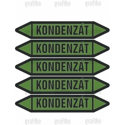 Grafiko | Kondenzát - Materiál fólie s ochrannou laminací, Rozměr aršík 5ks šipka 350x52mm