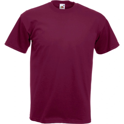Fruit of the Loom tričko Super Premium T krátký rukáv pánské burgundské