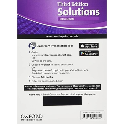 Maturita Solutions 3rd Edition Intermediate Classroom Presentation Tool eSB+eWB Pk(Access Code Card)
