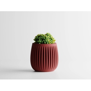  Кашпа Columna Малка, 101x101xH100мм- Тъмночервен Мат