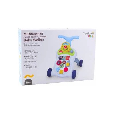 LEAN Toys Interactive Walker Pusher Steering Wheel Lights Sounds