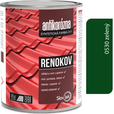 Renokov zelený 2,5kg antikorózna farba na kov
