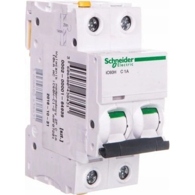 Schneider Electric A9F07201 Acti9 iC60H 2P 1A C 10kA