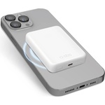 SBS Външна батерия /power bank/ SBS 87484, 5000mAh, безжично зареждане MagSafe, 1x USB-C, 15W, бяла (87484)