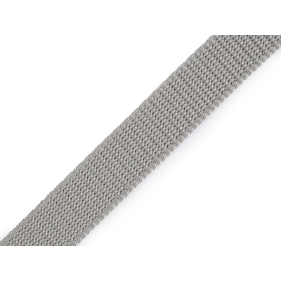 Prima-obchod Popruh polypropylenový šíře 20 mm tloušťka 2 mm, barva 13 šedá světlá