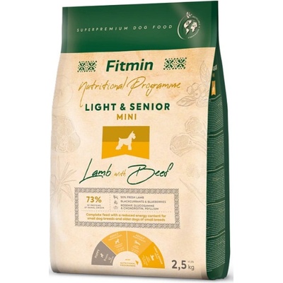 Fitmin Lamb with Beef Mini Senior/Light 2 x 2,5 kg