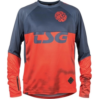 TSG SP6 JERSEY DLHÝ RUKÁV Sivo-červená