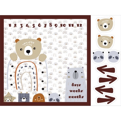 Takoy Imitácia bavlny PANEL 160x120 - míľniková deka Teddy dúha