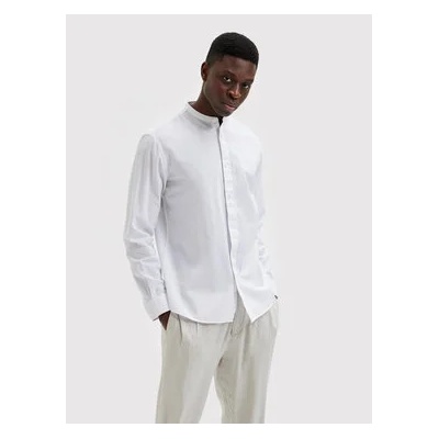 SELECTED Риза New Linen 16079054 Бял Regular Fit (New Linen 16079054)