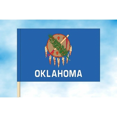 LIBEA, s.r.o. Oklahoma vlajka Rozměr: 30×45 cm, Uchycení: Návlek na žerď