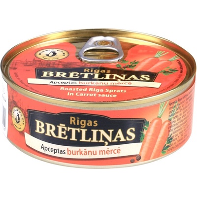 Brivais Vilnis Smažené šproty v pikantní mrkvové omácce 168 g