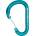 Kong Карабинер с щифт Kong Paddle Wire Bent Gate Snapgate carabiner - Blue (321-0199-0411)