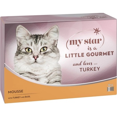 My Star Mousse Gourmet morčacie s bazalkou 48 x 85 g