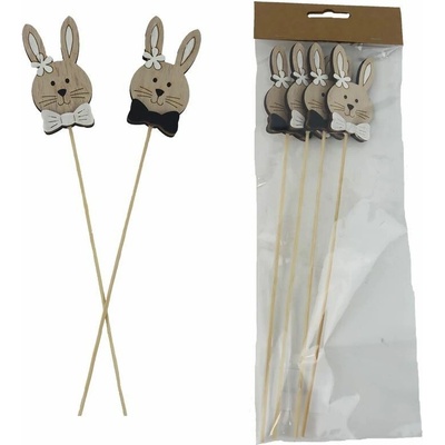 Velikonoční zápich zajíc, 4 ks D7767 – Sleviste.cz