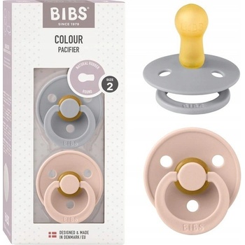 Bibs Colour z prírodného kaučuk 2ks ivory blush 52244