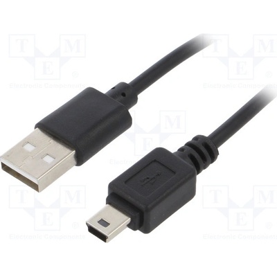 Akyga AK-USB-03 USB 2.0, USB A vidlice, USB B mini vidlice, niklovaný