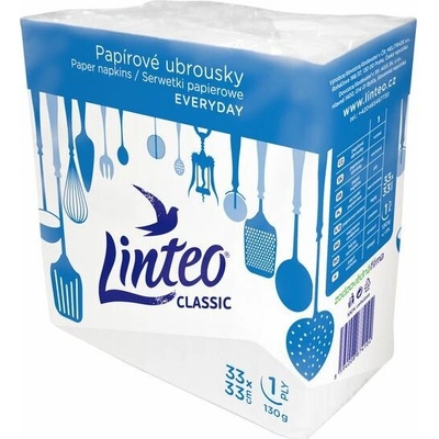 LINTEO Obrúsky 33x33cm 1V biele 130 g
