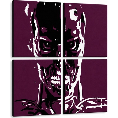 Ručne maľovaný POP Art obraz TERMINATOR - 100x100 cm