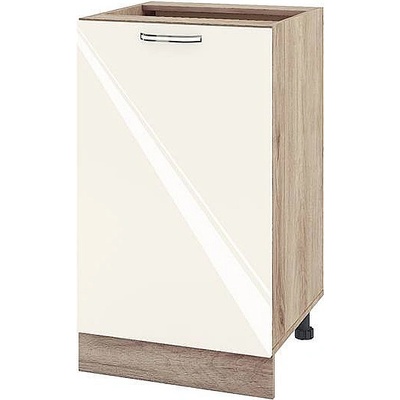 ИРИМ Долен кухненски шкаф Сити АРФ-Крийм гланц-11-43 50 см