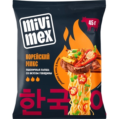 MIVIMEX инстантни спагети говеждо корейски микс