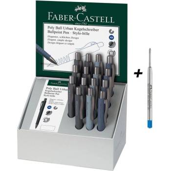 Faber-Castell Химикалка Poly Ball Urban, автоматична, 15 бро (1005120501)