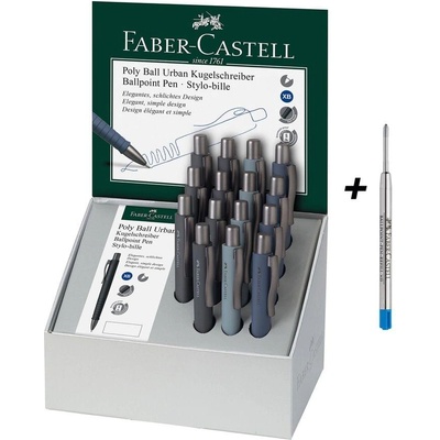 Faber-Castell Химикалка Poly Ball Urban, автоматична, 15 бро (1005120501)