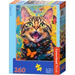 Castorland Пъзел Castorland от 260 части - Щастлива котка (B-27637-1) - baby