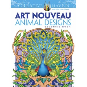 Creative Haven Art Nouveau Animal Designs Coloring Book (0000)