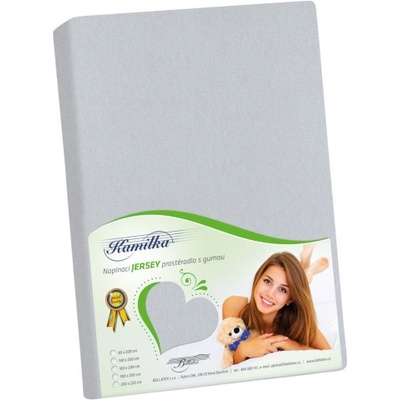 Bellatex prostěradlo jersey středně šedé 140x200