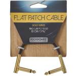 RockBoard Flat Patch Cable Gold 10 cm Ъглов - Ъглов Пач кабел (RBO CAB PC F 10 GD)