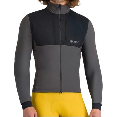 Sportful Мъжко термо яке за колоездене Sportful Supergiara 2 Jacket Cycling jacket - Black Oyster (051-1304-0113)