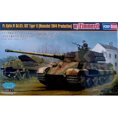 Hobby Boss German Sd.Kfz.182 King Tiger Henschel 1944 Production w Zimmerit 1:35