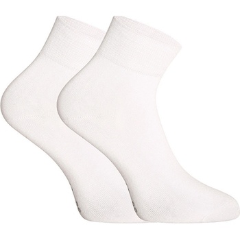 Gino ponožky Bamboo Bezešvé Střední Bílé