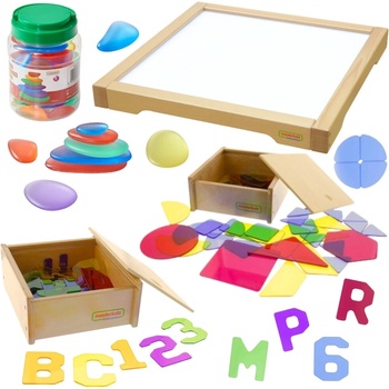 Masterkidz LED panel senzorická bedňa s príslušenstvom