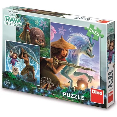 Dino - Puzzle Raya and friends 3x55 - 40 - 99 piese