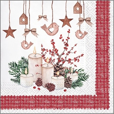 Anděl Třívrstvé papírové ubrousky 33 x 33 cm vánoční – Zboží Mobilmania