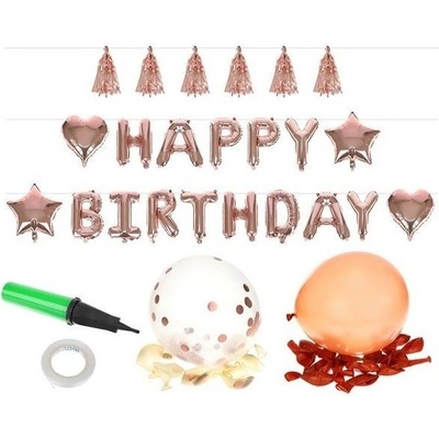 ISO 8866 Sada nafukovacích balónku HAPPY BIRTHDAY